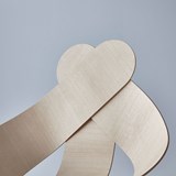 Chaise LUCKY LOVE  - Bois clair - Design : Maarten Baptist 6