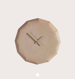 NOON Leather clock 