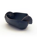 Corbeille en cuir CANDY_S - Designerbox - Bleu - Design : Elise Fouin 6