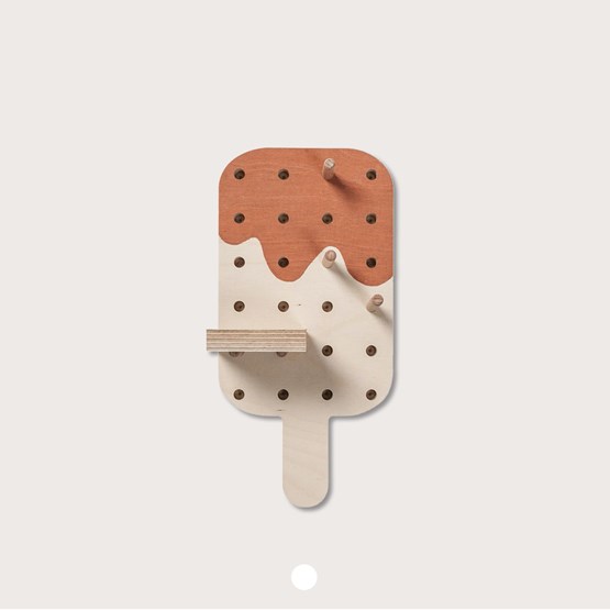 Pegboard Glace - Bois clair - Design : Little Anana
