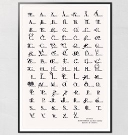 Animal Letters Poster 