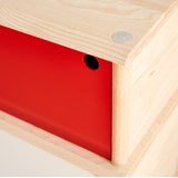 SPLITTER Sideboard white, red 2 x 1 + 1/2 ST4 6
