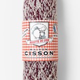100% knitted Rosette de Lyon - White netting - Red - Design : Maison Cisson 3
