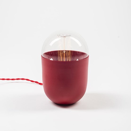 Lampe de table COCO - coquelicot - Rouge - Design : Koska