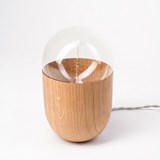 COCO lamp - oak - Dark Wood - Design : Koska 2