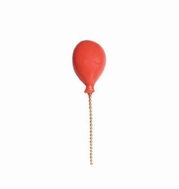 Lost Balloon porcelain pin - red