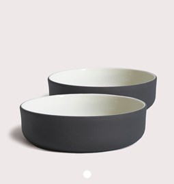 Set of two bowls | dark grey