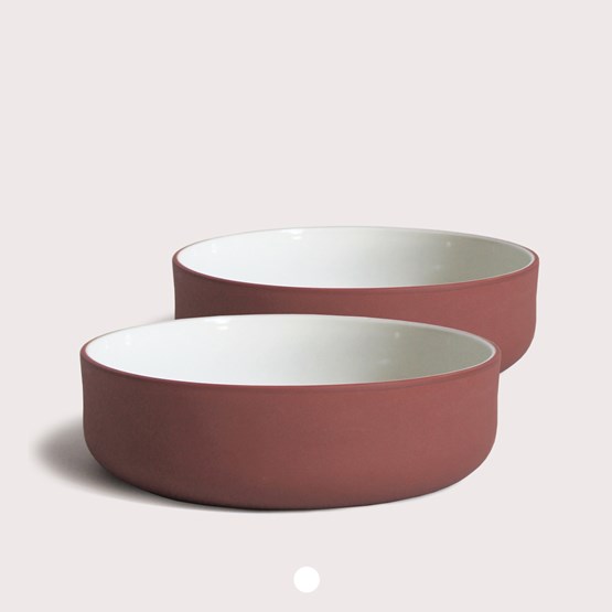 Set de deux bols | terracotta - Rouge - Design : Archive Studio