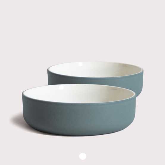 Set of two bowls | teal - Blue - Design : Archive Studio