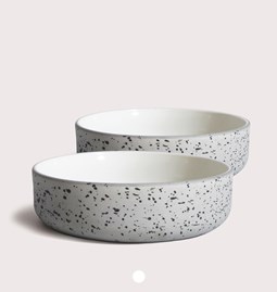 Set of two bowls | speckled