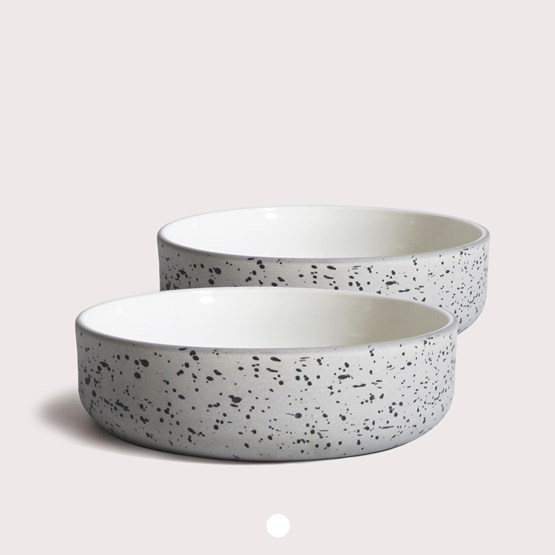 Set de deux bols | moucheté - Gris - Design : Archive Studio