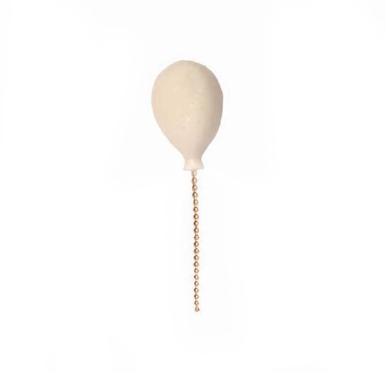 Broche en porcelaine Lost Balloon - blanc - Design : Stook Jewelry