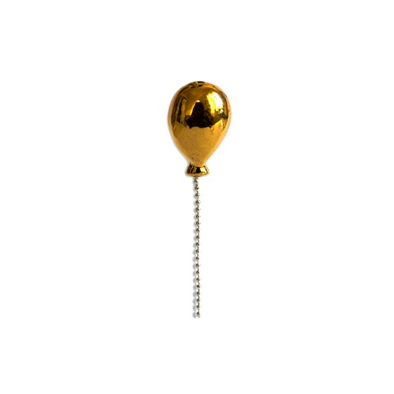 Lost Balloon porcelain pin - gold - Gold - Design : Stook Jewelry