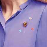 Lost Balloon porcelain pin - gold 4