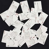 Jeu de cartes - Paris - Blanc - Design : Skyline Chess 4