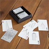 Jeu de cartes -  FULL HOUSE : LONDRES, PARIS, NEW YORK - Blanc - Design : Skyline Chess 2
