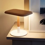 Lampe à poser WOODY - chêne  - Bois clair - Design : FX Balléry 4