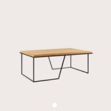 GRÃO | #1 coffee table - light cork and black legs - Cork - Design : Galula Studio 7