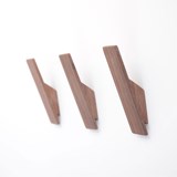 Walnut Wall Hook - Dark Wood - Design : Utology 3