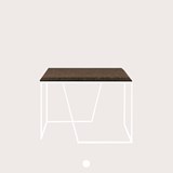 GRÃO | #2 coffee table - dark cork and white legs 6