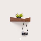 PELICAN Shelf - Walnut Plywood - Dark Wood - Design : WOODENDOT 8