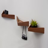 PELICAN Shelf - Walnut Plywood - Dark Wood - Design : WOODENDOT 7