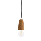 SININHO | pendant lamp - light cork and black cable - Cork - Design : Galula Studio 7