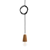 SININHO | pendant lamp - light cork and black cable 3