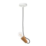 SININHO | pendant lamp - light cork and black cable 2