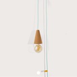 SINO POSE | hand lamp -  light cork and mint cable - Cork - Design : Galula Studio 8
