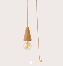 SINO POSE | hand lamp -  light cork and beige cable
