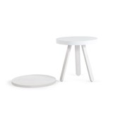 Table basse à plateau BATEA S - blanc - Blanc - Design : WOODENDOT 2