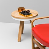 Small BATEA Tray table - oak/white - Light Wood - Design : WOODENDOT 6