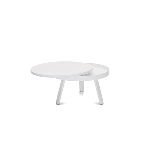 Table basse BATEA M - blanc - Blanc - Design : WOODENDOT