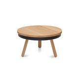 BATEA M coffee table - oak/black - Light Wood - Design : WOODENDOT 2