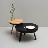 BATEA M coffee table - oak/black - Light Wood - Design : WOODENDOT 4