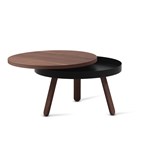 BATEA M coffee table - Walnut / Black finish - Dark Wood - Design : WOODENDOT 5