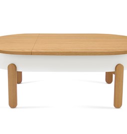 BATEA L coffee table - oak/white