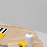 Table basse BATEA L - chêne/blanc - Bois clair - Design : WOODENDOT 4