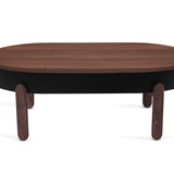 BATEA L coffee table - walnut/black 2