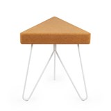 TRES | stool or table -  light cork and white legs  6