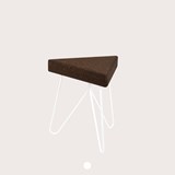 TRES | stool or table -  dark cork and white legs  9