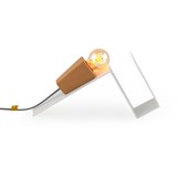 Lampe magnétique GLINT  - #1 blanc base et fil gris - Liège - Design : Galula Studio 2