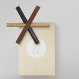 Dessous de plat STICKS - Designerbox - Bois foncé - Design : Dan Yeffet 2