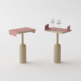 Table d'appoint NAPA - Designerbox X Made in Design - Bois clair - Design : Bina Baitel 2